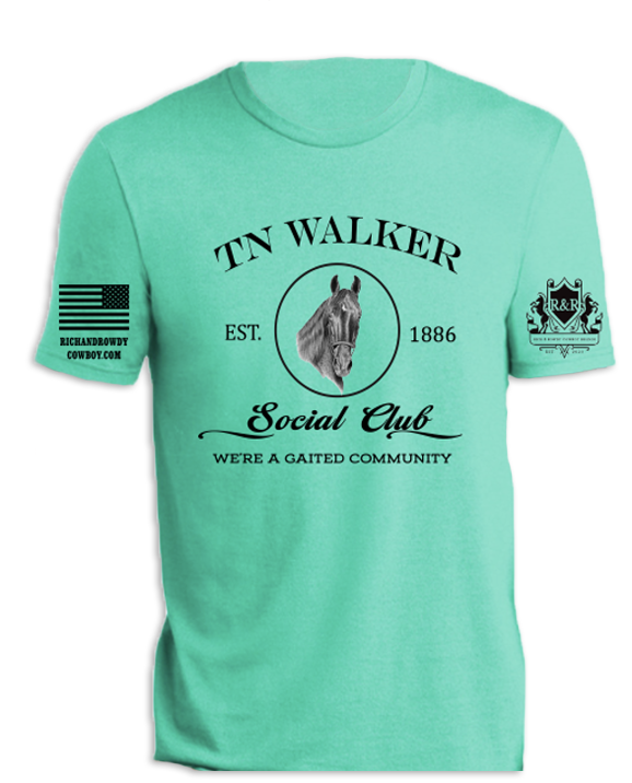 Tn Walker Horse Portrait, We're a Gaited Community, Black
