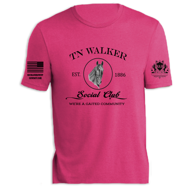 Tn Walker Horse Portrait, We're a Gaited Community, Black