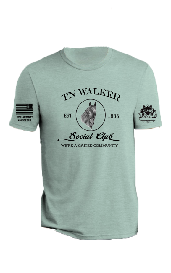 Tn Walker Horse Portrait, We're a Gaited Community, Black