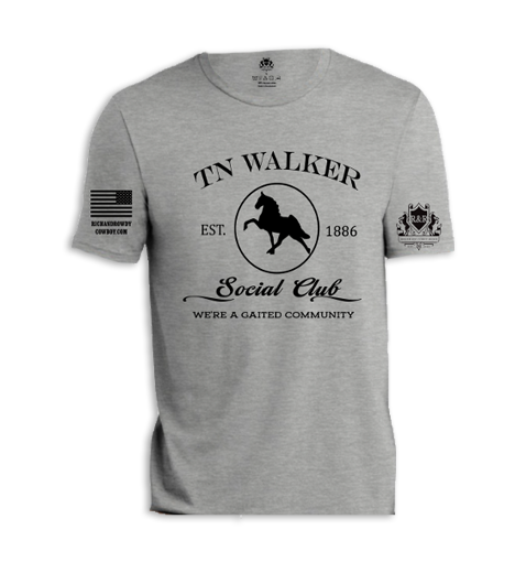 TN Walker, Silhouette We're a Gaited Community Black