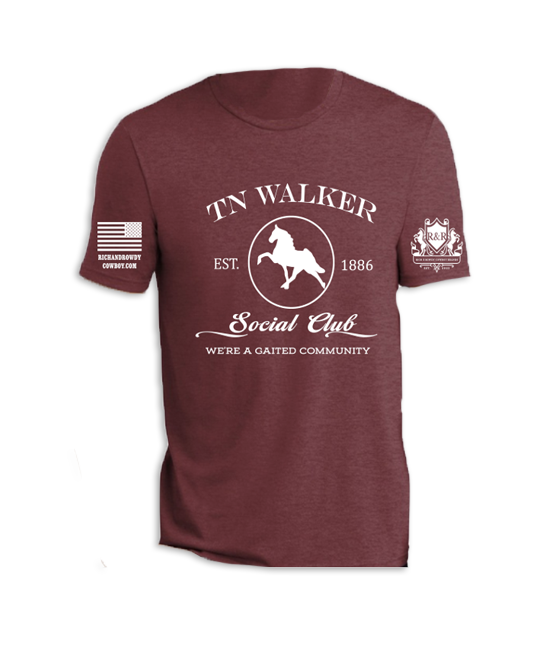 TN Walker, Silhouette We're a Gaited Community White