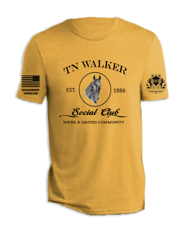 Tn Walker Horse Portrait, We're a Gaited Community, Black