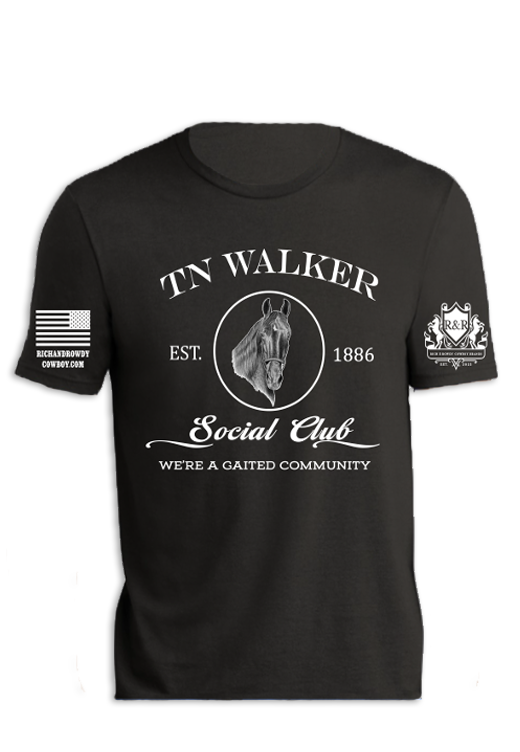Tn Walker Horse Portrait, We're a Gaited Community, White