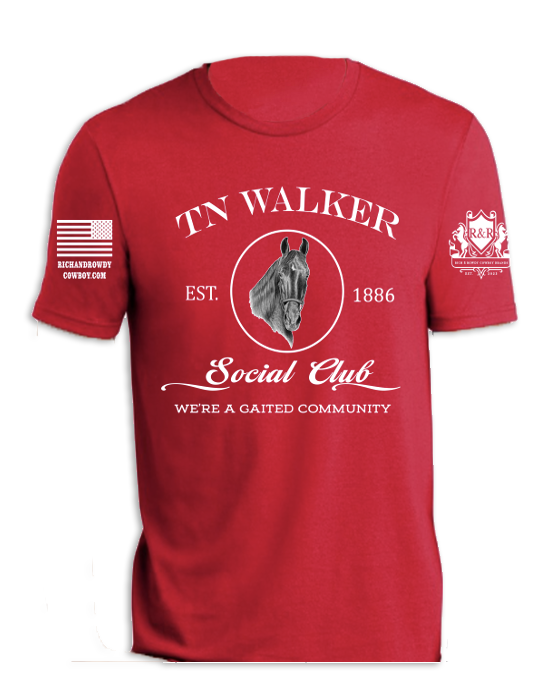 Tn Walker Horse Portrait, We're a Gaited Community, White