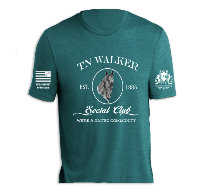 Tn Walker Horse Portrait, We're a Gaited Community, White