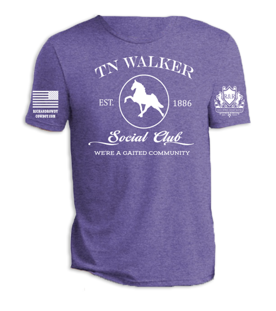 TN Walker, Silhouette We're a Gaited Community White