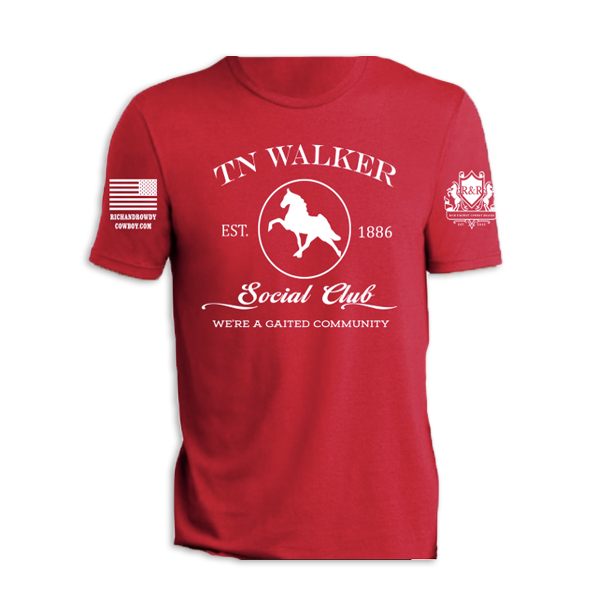 TN Walker, Silhouette We're a Gaited Community White