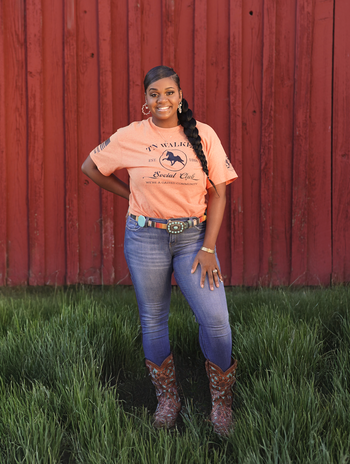 TN Walker, Silhouette We're a Gaited Community Black
