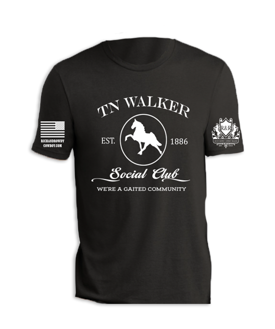 TN Walker, Silhouette We're a Gaited Community White