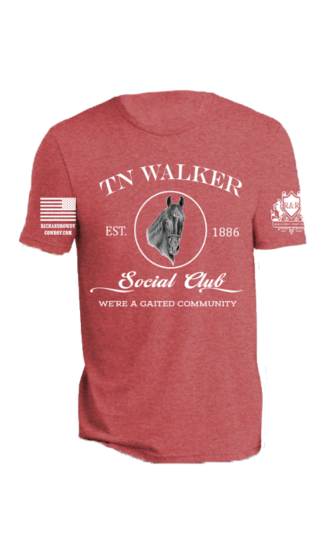 Tn Walker Horse Portrait, We're a Gaited Community, White