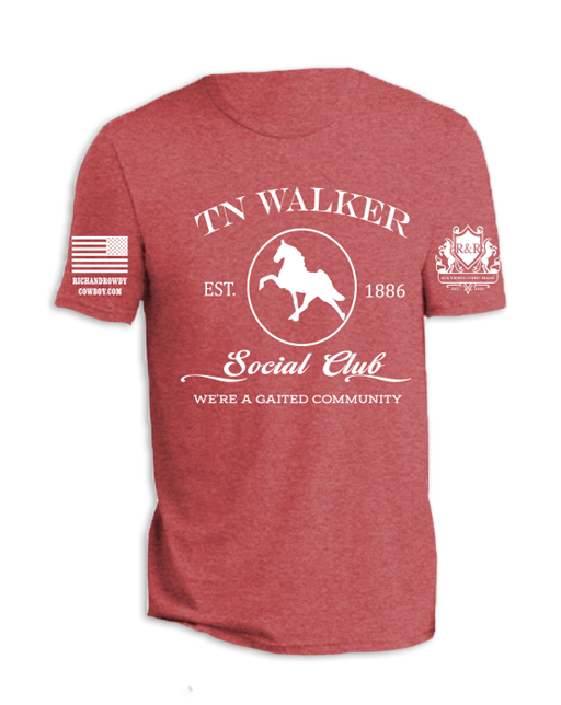 TN Walker, Silhouette We're a Gaited Community White